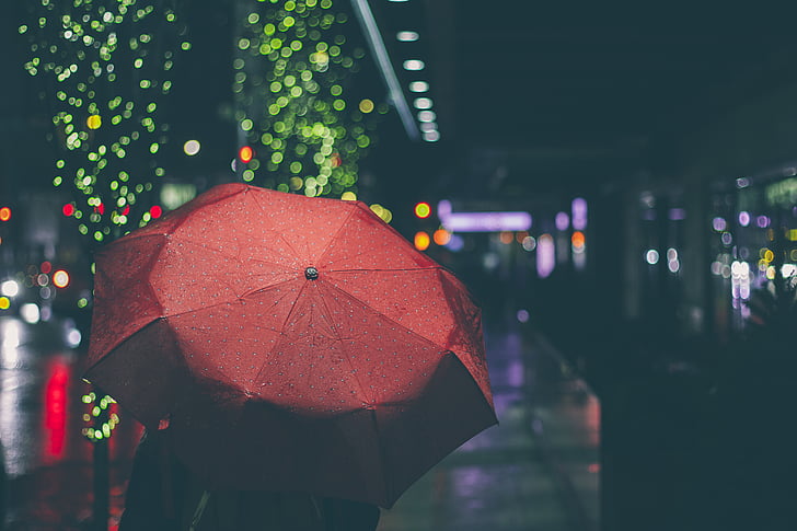 晚上下雨了想发个朋友圈说说