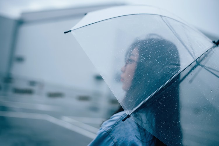 雨天语录女生治愈系